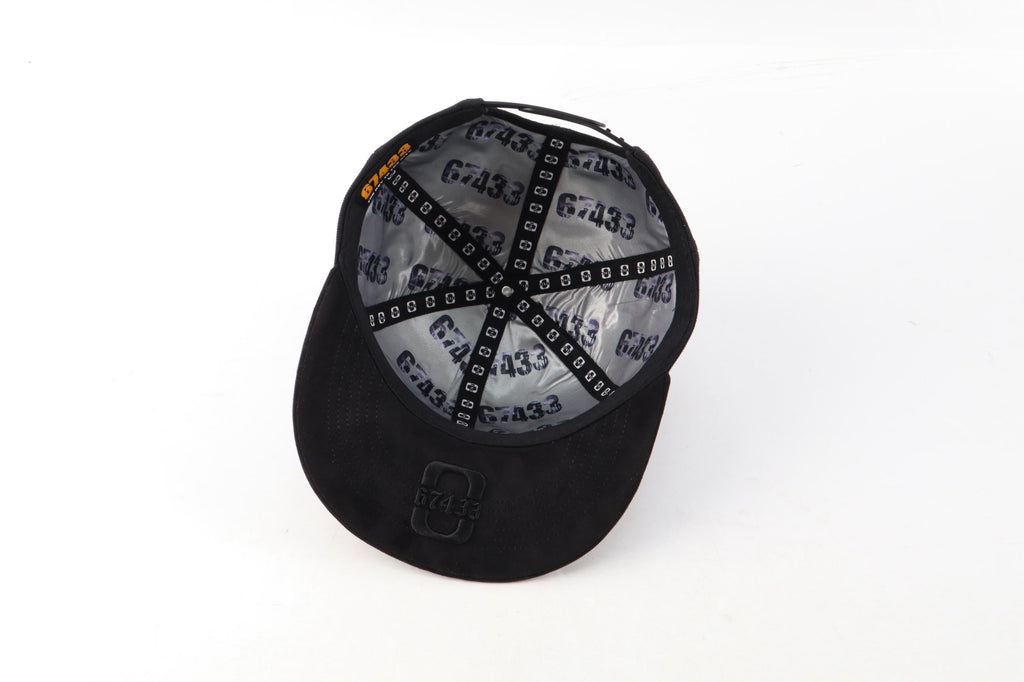 67433 OSIDE Limited-Edition Black Suede-Brim Hat