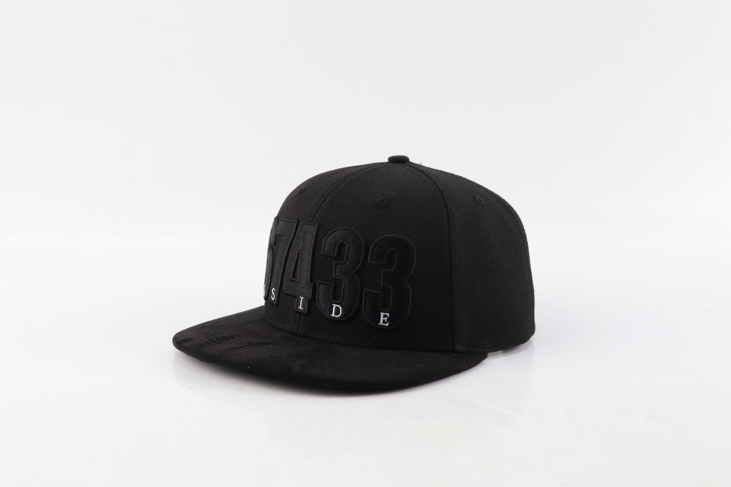 67433 OSIDE Limited-Edition Black Suede-Brim Hat