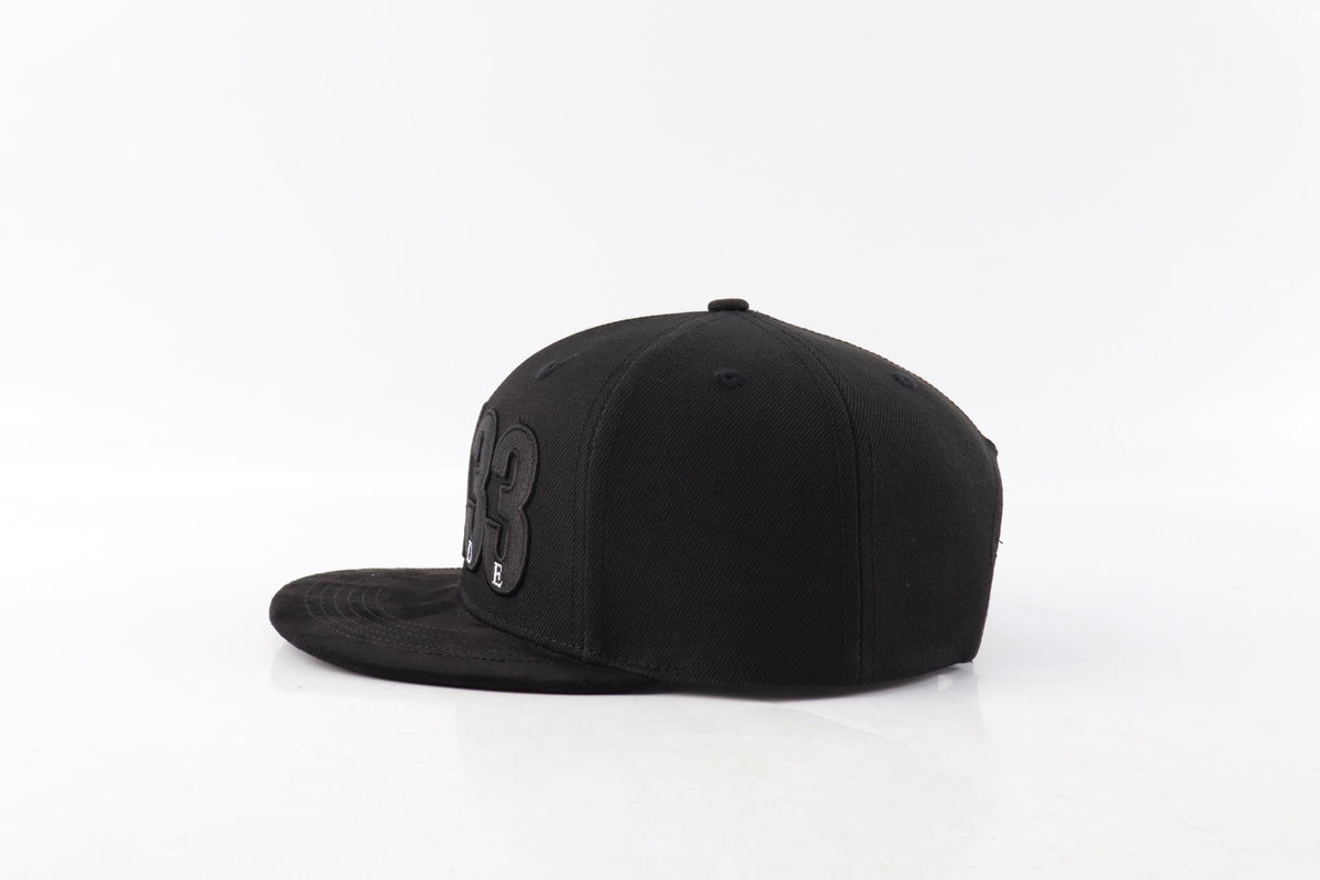 67433 OSIDE Limited-Edition Black Suede-Brim Hat